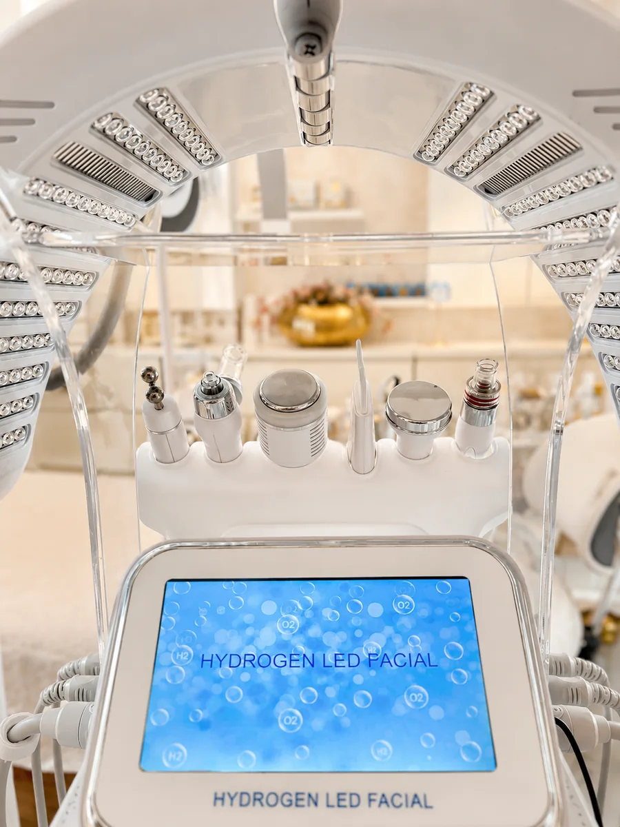 Toestelbehandeling in de behandelkamer van RA Beauty