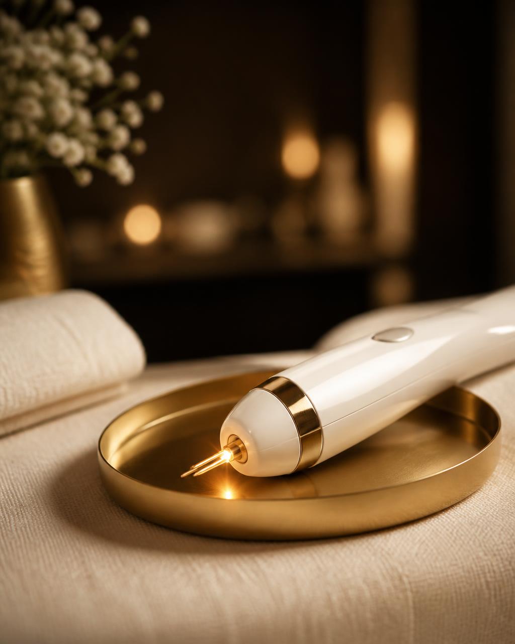 Toestelbehandeling in de behandelkamer van RA Beauty