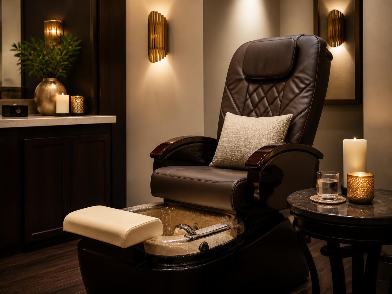 Pedicure treatment at RA Beauty